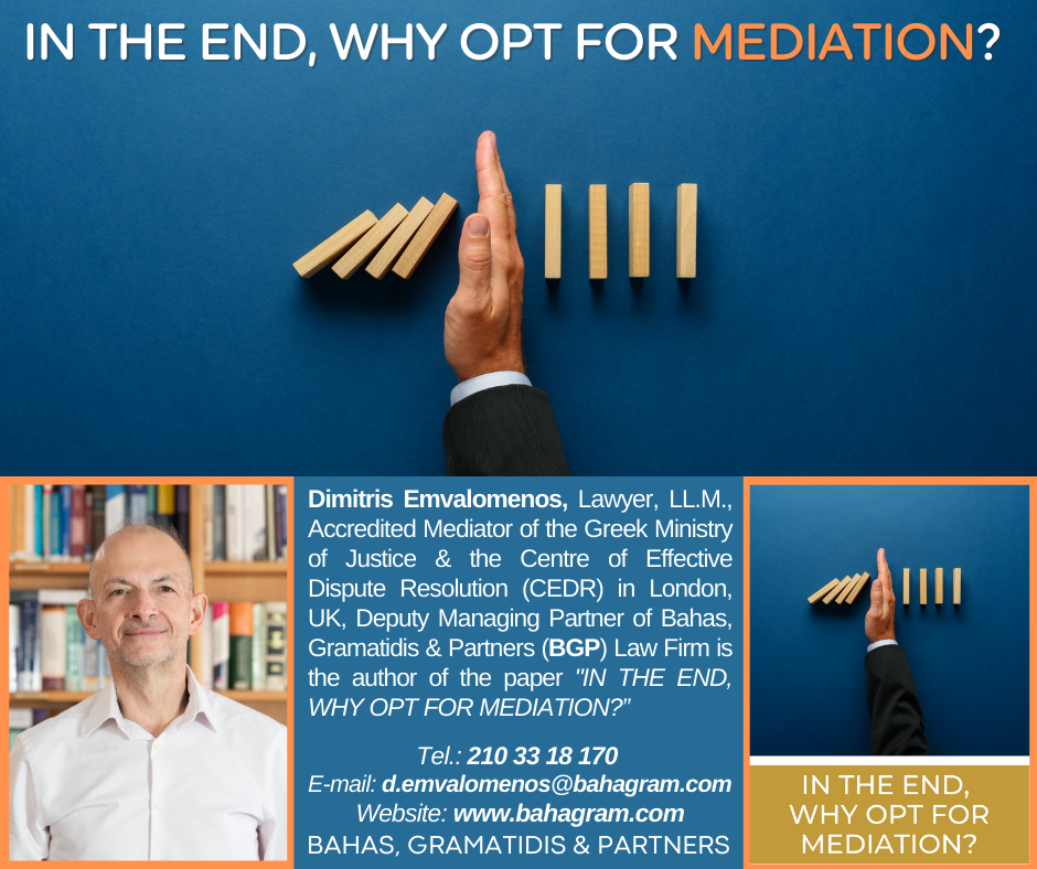 In the End, Why Opt for Mediation?